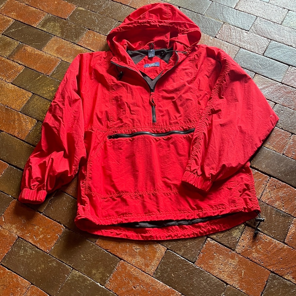 MEN S/M HOODIE JACKET Vantage red pullover lightweight 1058